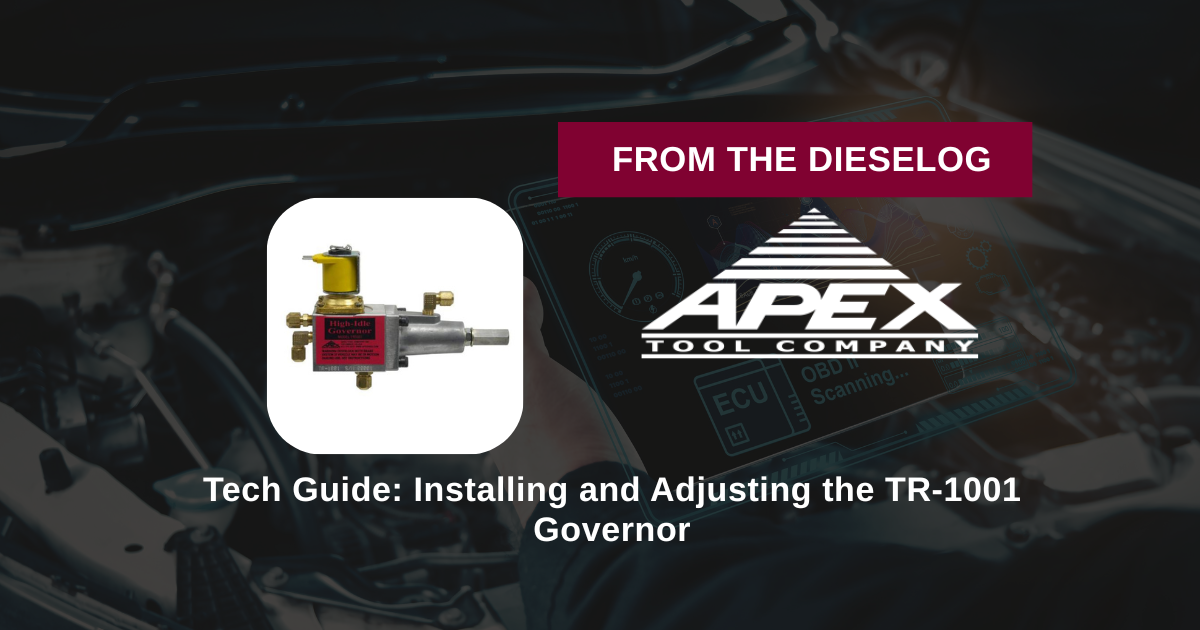 Tech Guide: Installing and Adjusting the TR-1001 Governor